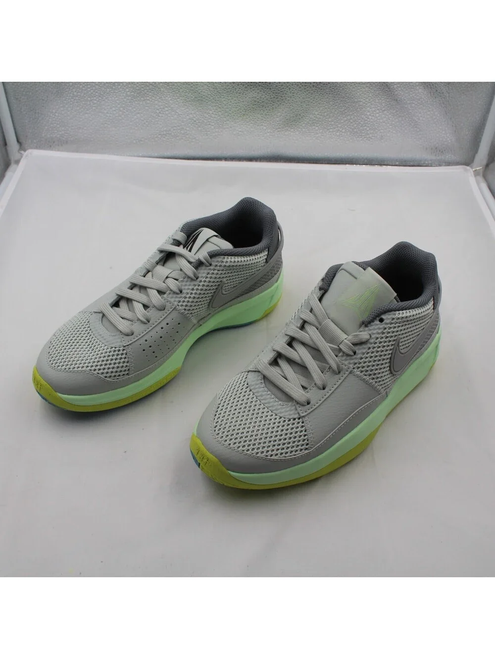 Nike Ja 1 GS 5.5Y Youth Kids Basketball Shoes Light Silver Cyber Grey DX2294-003